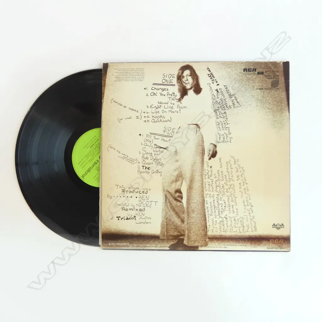 DAVID BOWIE 'HUNKY DORY' INTS 5064 Image 1++